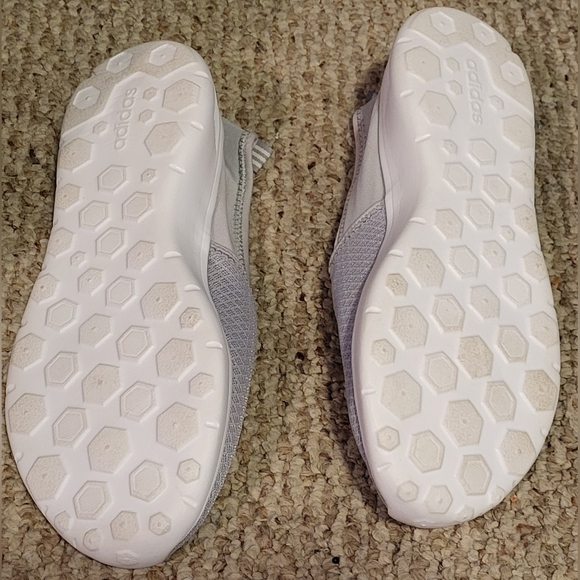 Adidas Grey Flat Slip-ons - Picture 8 of 10